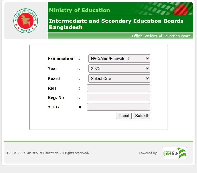 HSC Result 2025