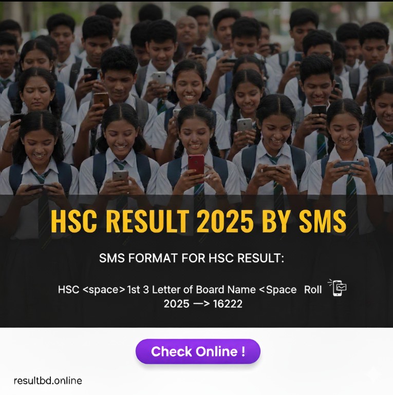 HSC Result 2025 BY SMS