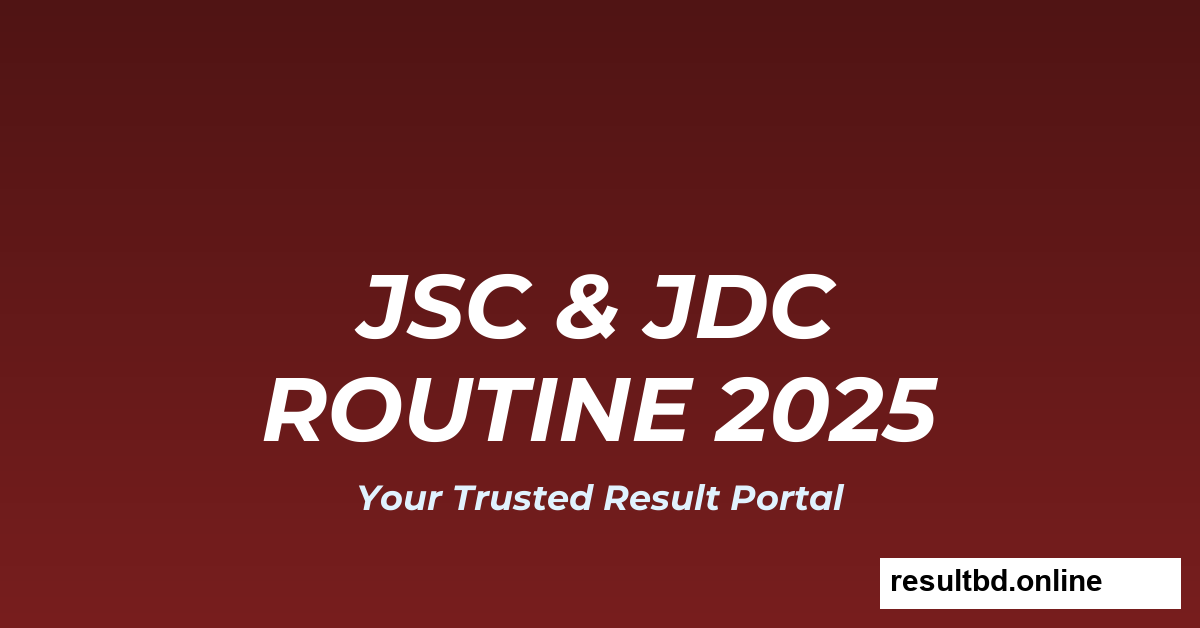 JSC & JDC Routine 2025